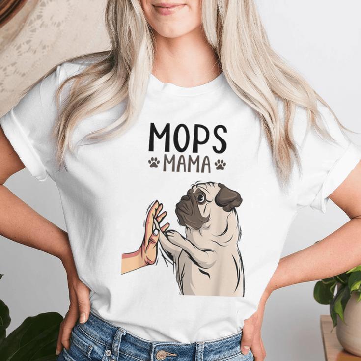 Pug Mama Dog Holder Mummy Women's T-shirt Frauen Geschenke für Sie