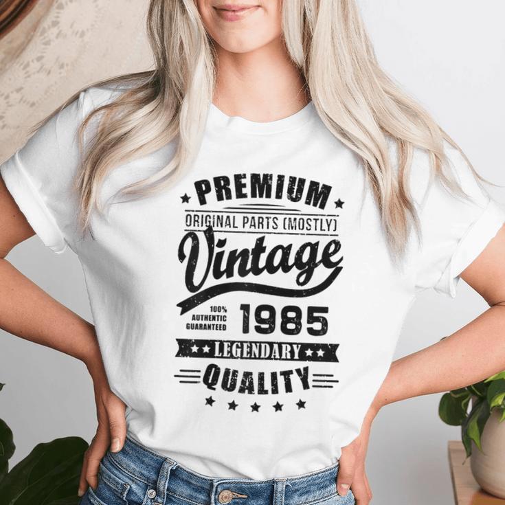Camiseta Sin Mangas Vintage 1985 - Regalo Para Mujer Nacida En 1985 - Estilo Retro Y Ligero