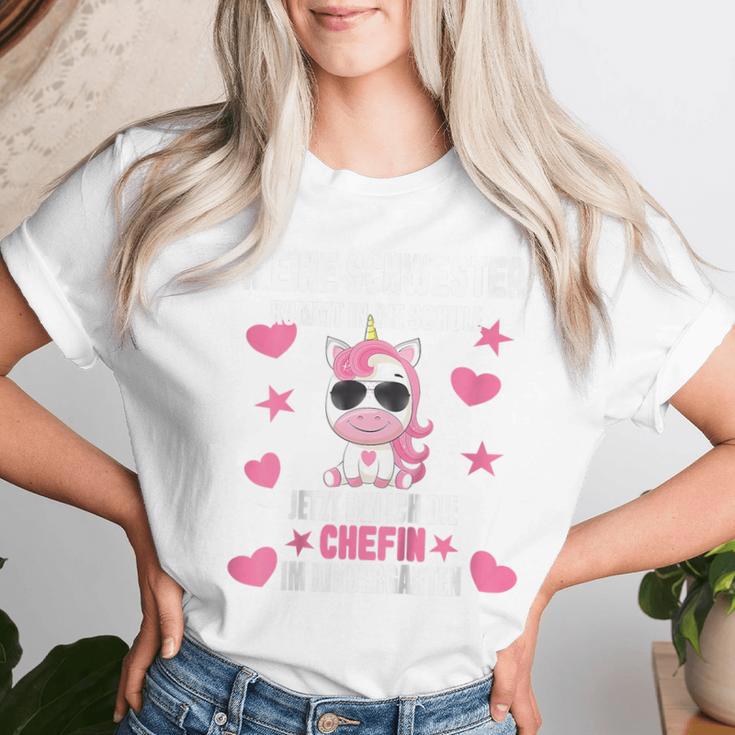 My Sister Comes In Die Schule Jetzt Bin Ich Die Chefin German Langu T-shirt Frauen Geschenke für Sie