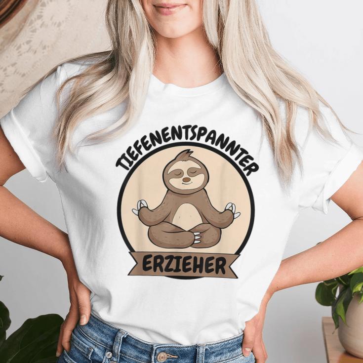 Teacher Deep-Relaxed Sloth Yoga T-shirt Frauen Geschenke für Sie