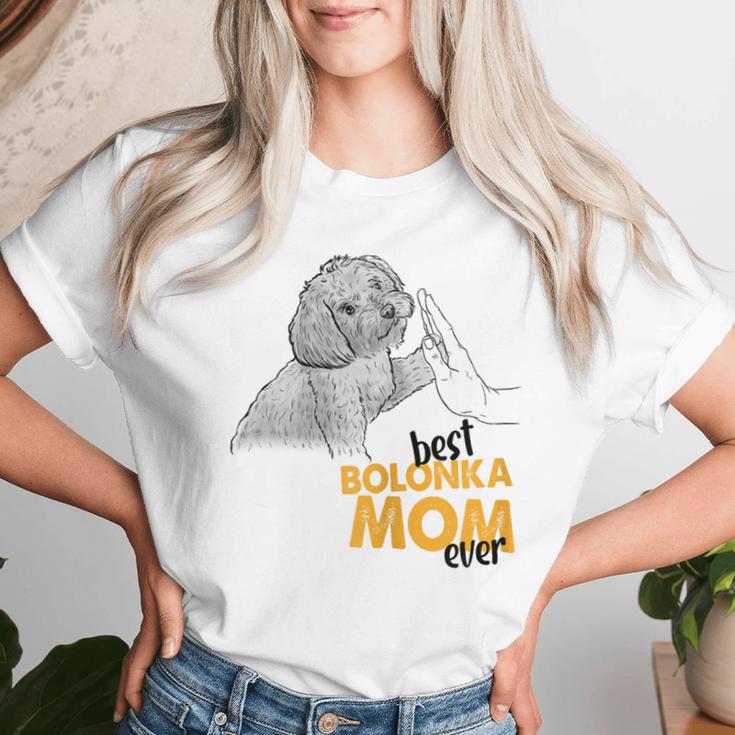 Women's Best Bolonka Mom Ever Bolonka Mama Bolonka Zwetna T-shirt Frauen Geschenke für Sie