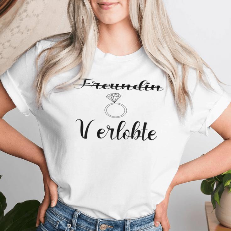 Women's Engagement For Girlfriend For Engagement T-shirt Frauen Geschenke für Sie