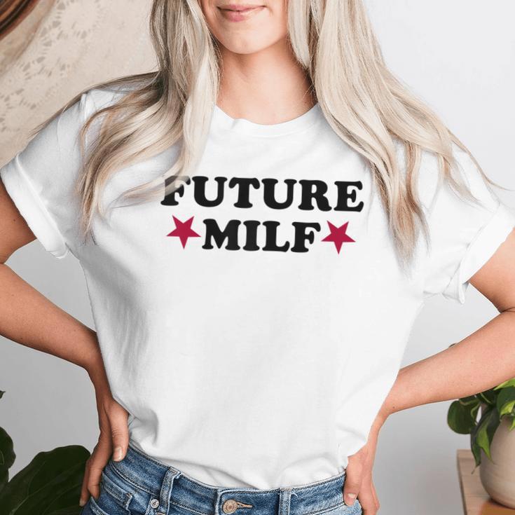 Women's Future Milf Retrointage Style T-shirt Frauen Geschenke für Sie