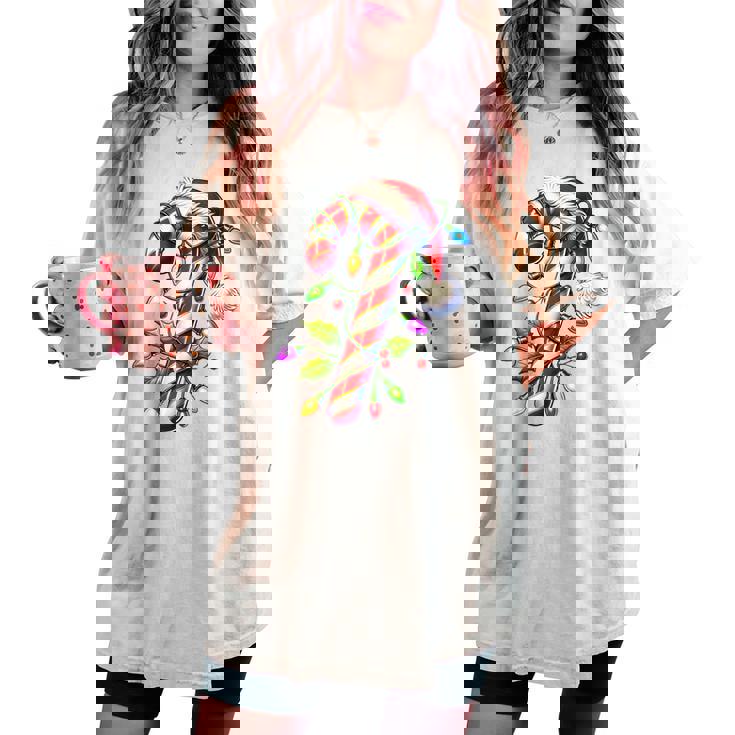 Candy Cane Crew Christmas Light Family Xmas Santa Boys Girls Women's Oversized Comfort T-shirt Candy Cane Crew Christmas Light Family Xmas Santa Boys Girls Women's Oversized Comfort T-shirt