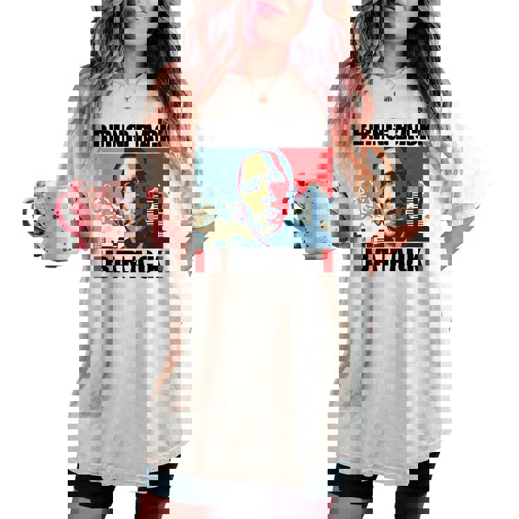 I Miss Barack Obama Con Scritta Portare Indietro Barack Obama T-shirt comoda oversize da donna