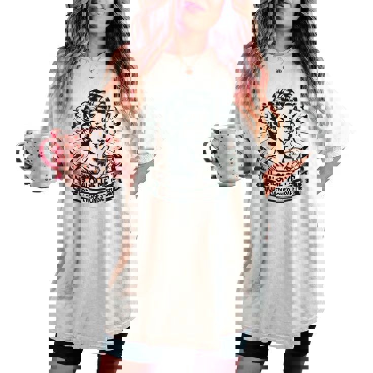 My Alone Time Is For Everyone's Safety Introvert Safety Women's Oversized Comfort T-shirt