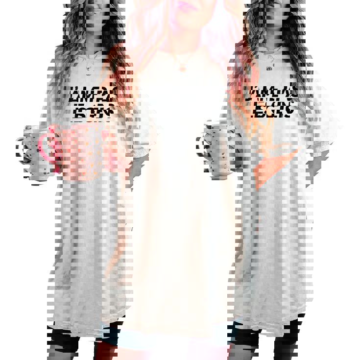J'aime Pas Les Gens Humoristique T-shirt oversize confortable pour femme