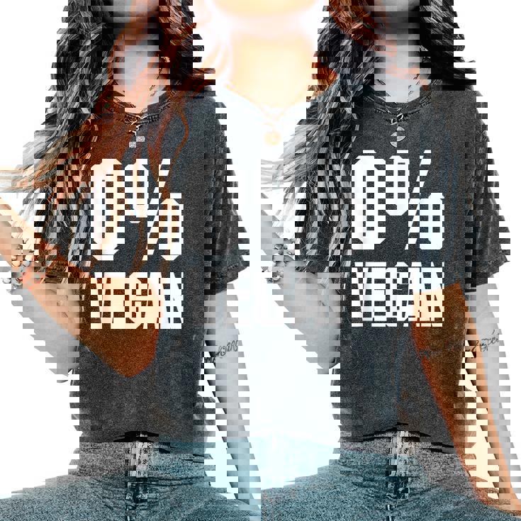 0Egan Divertente Dicendo Sarcastico Novità Umorismo Cibo T-shirt comoda oversize da donna