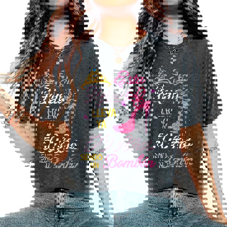 50 Años Siendo Un Bombón Cumpleaños 50 Años Sin Mangas Camiseta extragrande cómoda para mujer