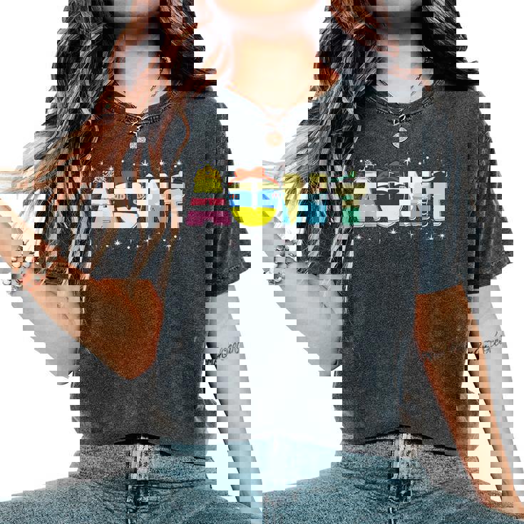 Aunt Of The Birthday Princess Girl Family Matching Women's Oversized Comfort T-Shirt