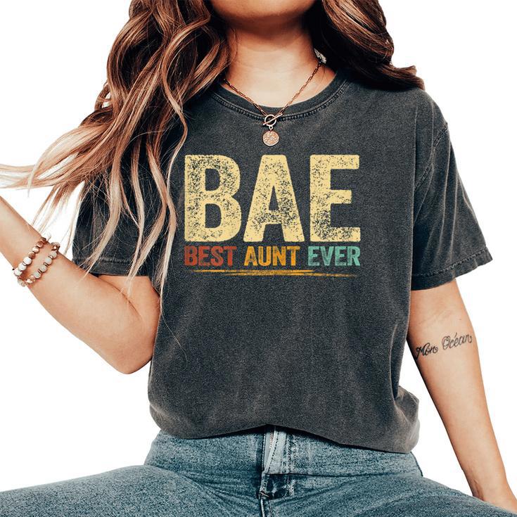 Best Aunt Ever Retro Aunt Auntie Camiseta extragrande cómoda para mujer