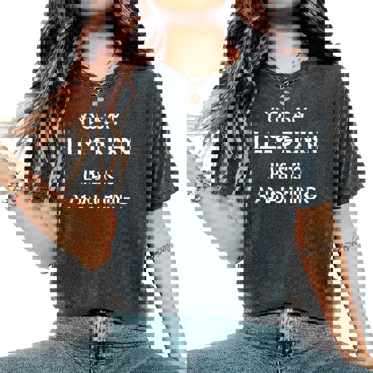 Bookworm Acomaf Illirica Per Nerd Libreschi T-shirt comoda oversize da donna
