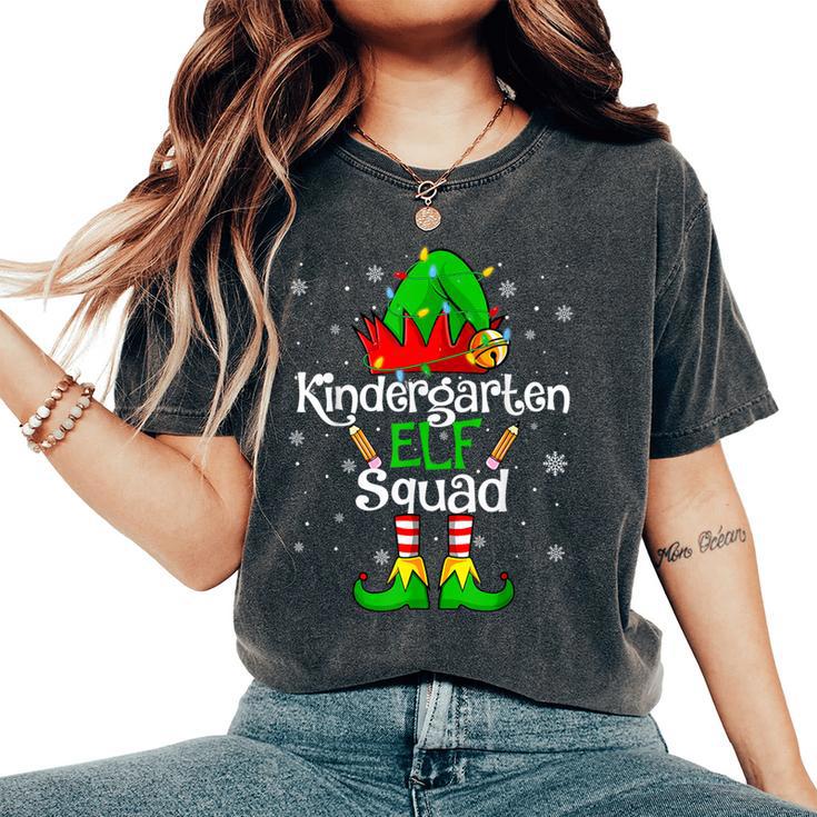 Christmas Kindergarten Elf Squad Teacher Student Women's Oversized Comfort T-Shirt