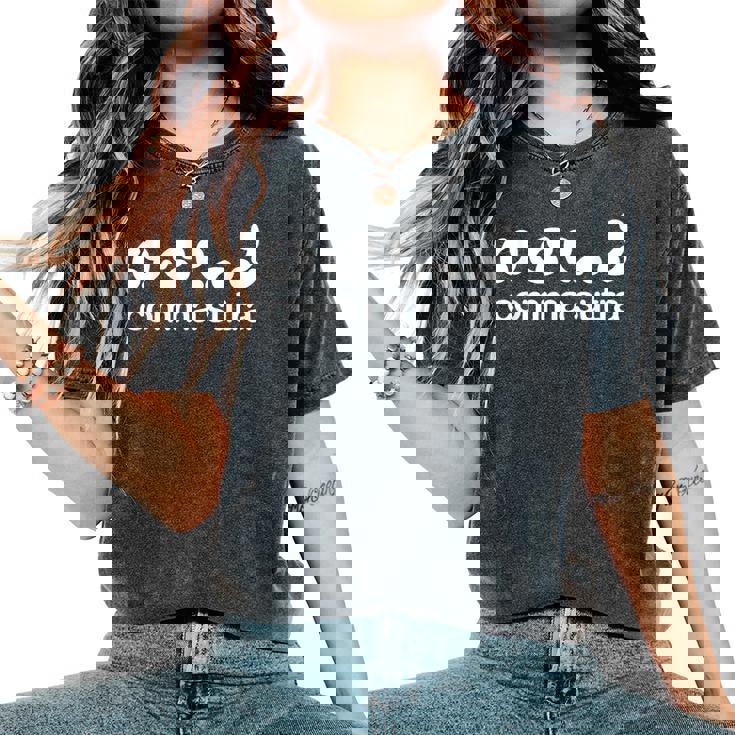 Con Scritta Comma Sutra Divertente E Sarcastica Novità Umoristica E Sesso T-shirt comoda oversize da donna