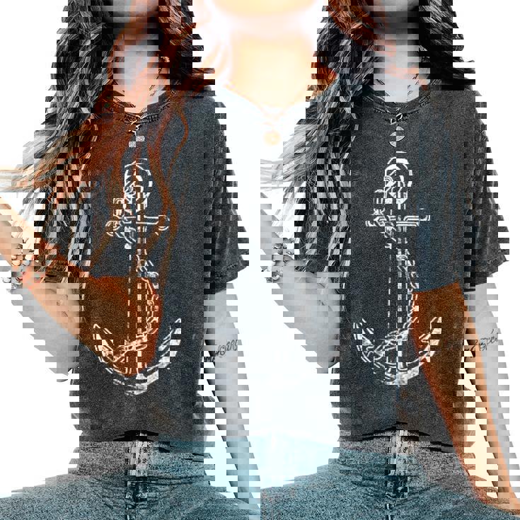 Cool Boat Nautical Boy Sailing Anchor Women's Oversized Comfort T-Shirt |  Seseable CA