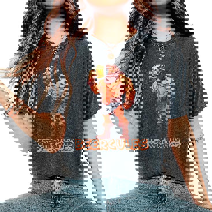 Divertente Birreria Artigianale Birreria Birreria Birreria Beercules T-shirt comoda oversize da donna