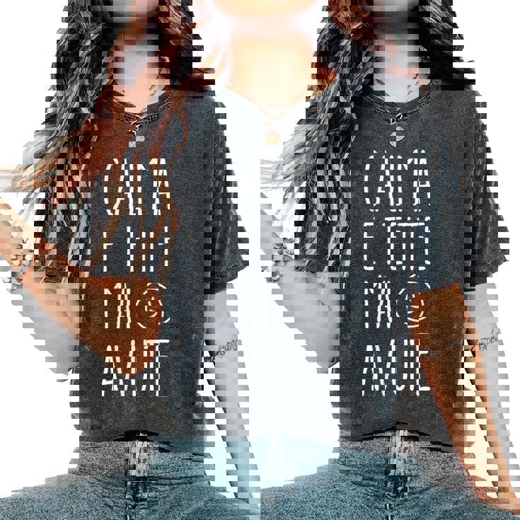 Donna Calma E Tette Mai Avute Donna E Ragazza Regalo Per Lei Con Collo A T-shirt comoda oversize da donna