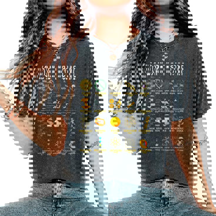 Donna Donne Nella Scienza Con Collo A T-shirt comoda oversize da donna