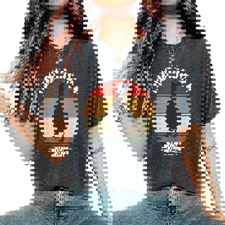 I Don't Give A Duck T-shirt comoda oversize da donna