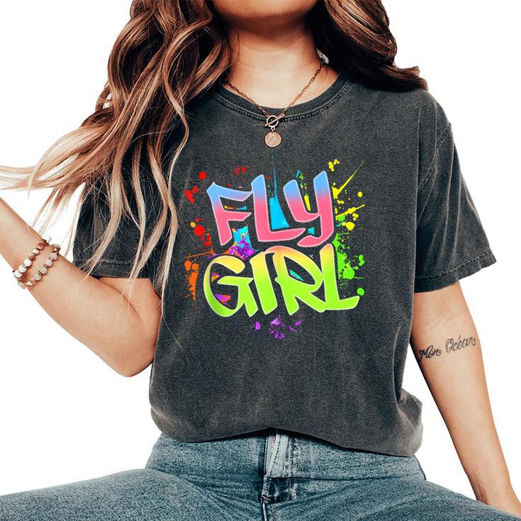 Fly Girl 80S 90S Old School Hip Hop Girls Women's Oversized