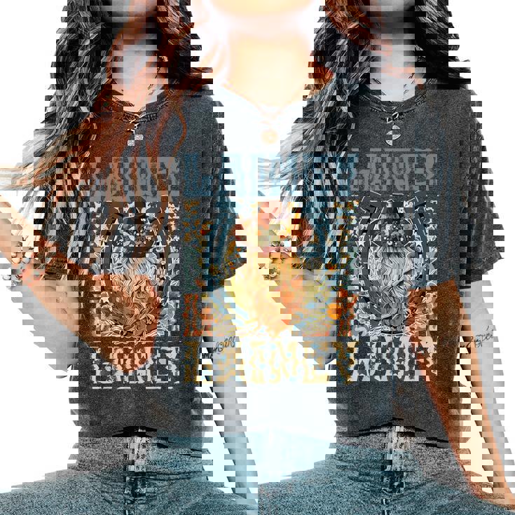 Girl Lainey First Name Personalized Western Cowgirl Women's Oversized Comfort T-Shirt