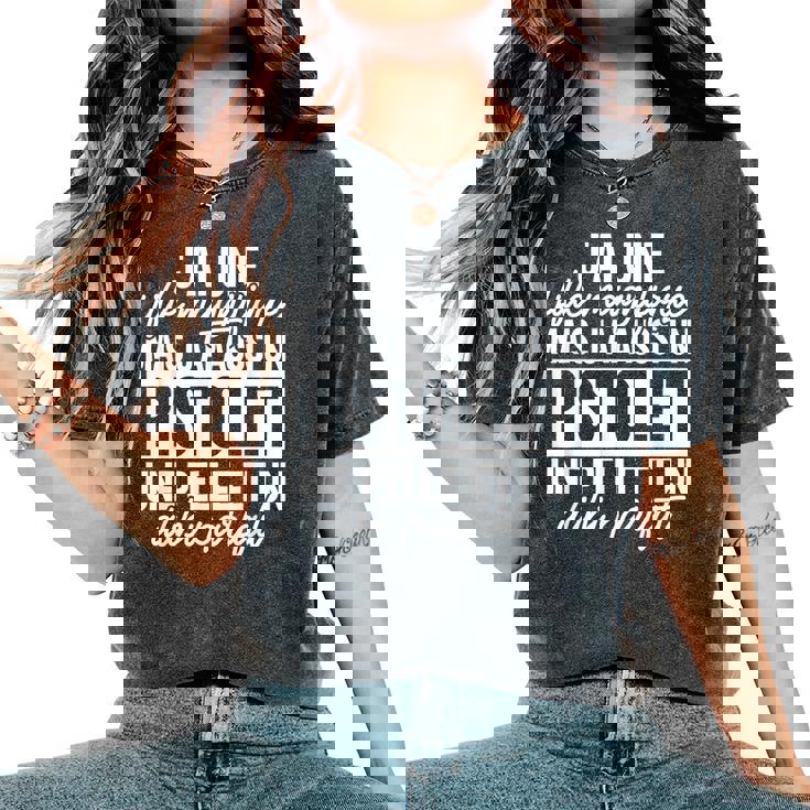 Homme Papa Drole J'ai Une Fille Magnifique Fête Des Pères T-shirt oversize confortable pour femme