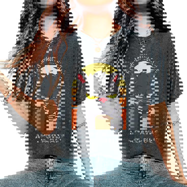 Je Déteste Les Gens Du Matin Et Les Matins Et Les Gens T-shirt oversize confortable pour femme