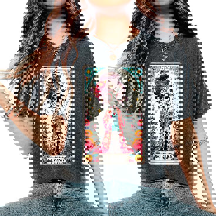 La Mamá Tarot Card Mexican Mom Spanish Women's Oversized Comfort T-Shirt