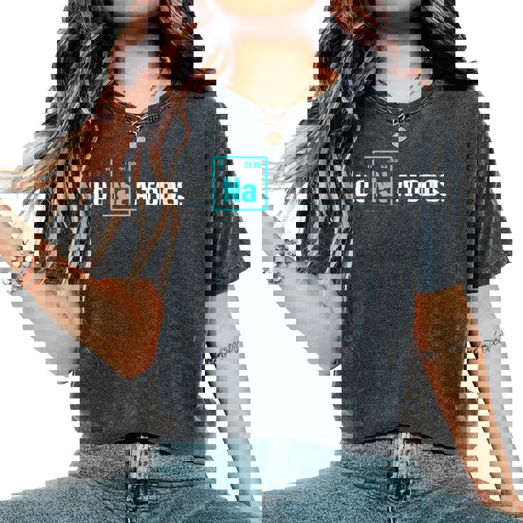 Lo Sodio A Todos Los Odio A Todos Cuello Camiseta extragrande cómoda para mujer
