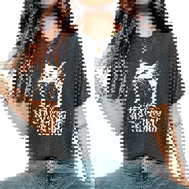 Maman Chat Cette Fille Aime Les Chats Humour Chat T-shirt oversize confortable pour femme
