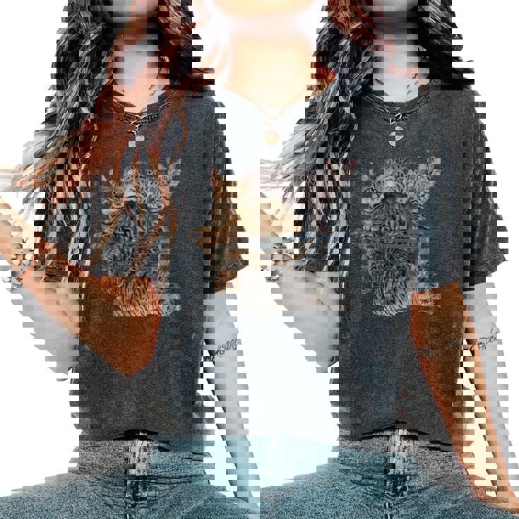 Miroir Réfléchissant Pour Chats Et Amoureux Des Chats Tigrés T-shirt oversize confortable pour femme