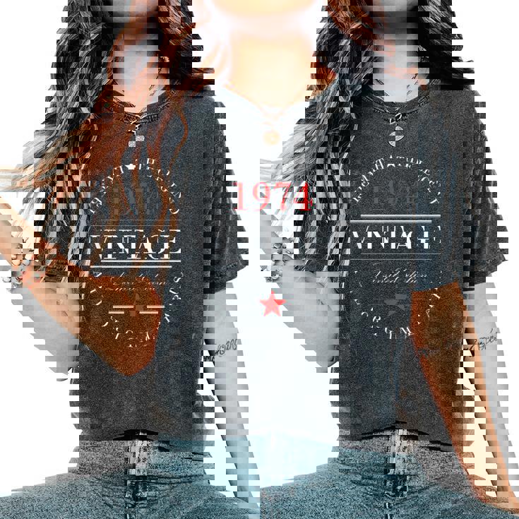 Myth Legend 1974 50 Year Old 50Th Birthday Women's Oversized Comfort T-Shirt