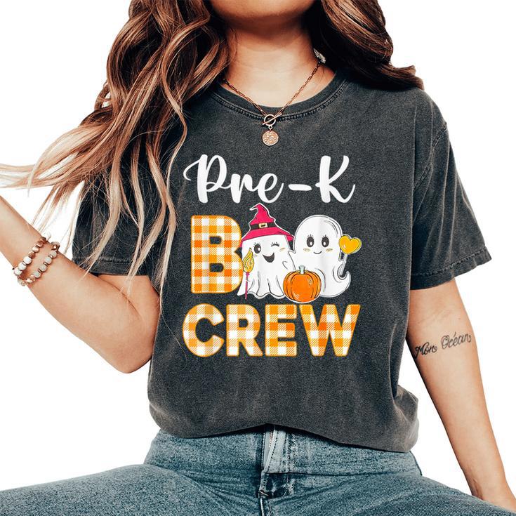 Pre-K Boo Crew Halloween Costume Pre-K Boy Girl Women's Oversized Comfort T-Shirt