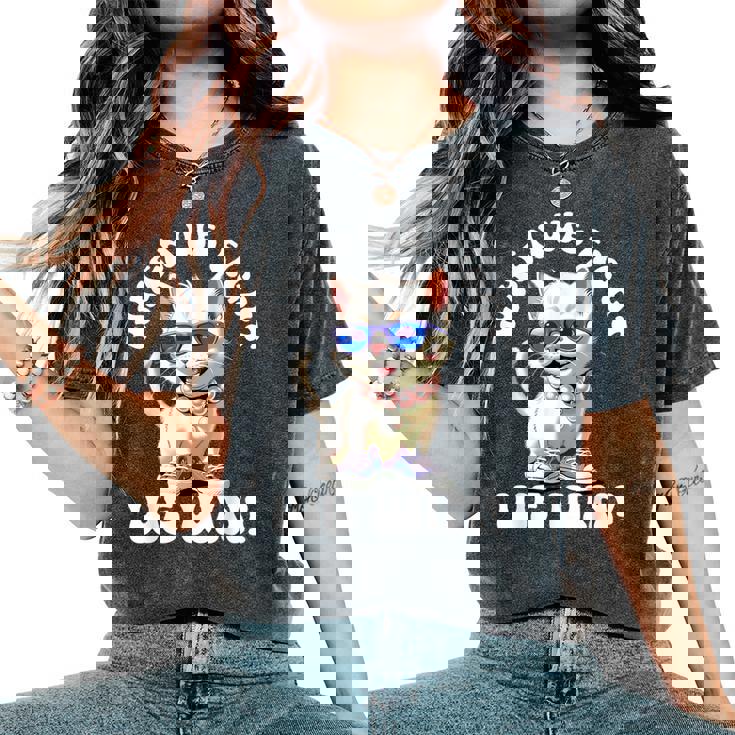 Quand Nous Nous Battons Nous Gagnons Kamala Harris Cat Lady Boho Women T-shirt oversize confortable pour femme