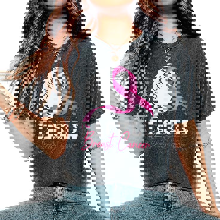 Tackle Breast Cancer Breast Cancer Awareness Women's Oversized Comfort T-Shirt