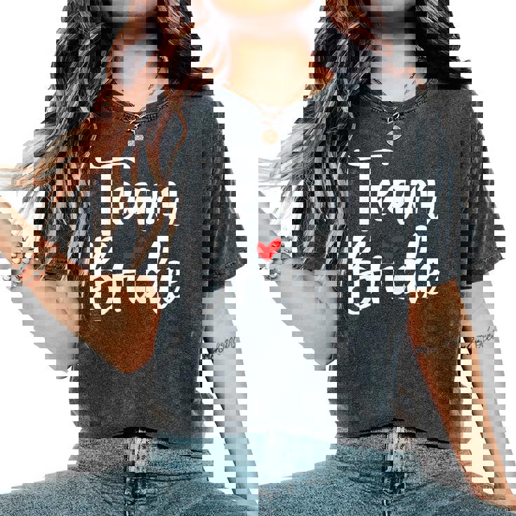 Team Bride I Evjf Enterrement Deie De Jeune Fille T-shirt oversize confortable pour femme