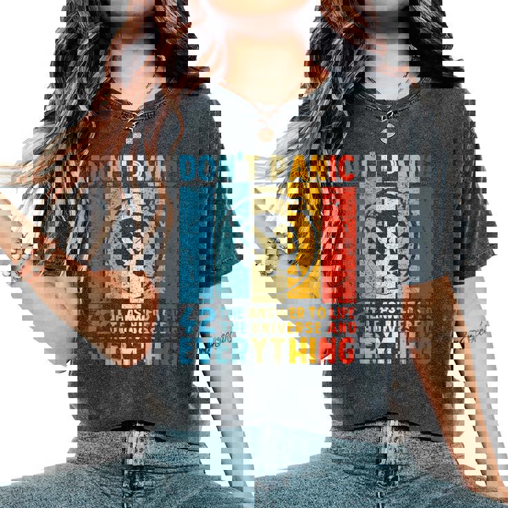 42 Risposta A Tutte Le Domande Life Universe Everything T-shirt comoda oversize da donna