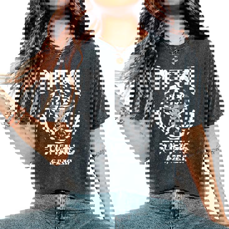 50 Cumpleaños Hombre Heavy Metal Rock Música Pentagrama Cuello Camiseta extragrande cómoda para mujer