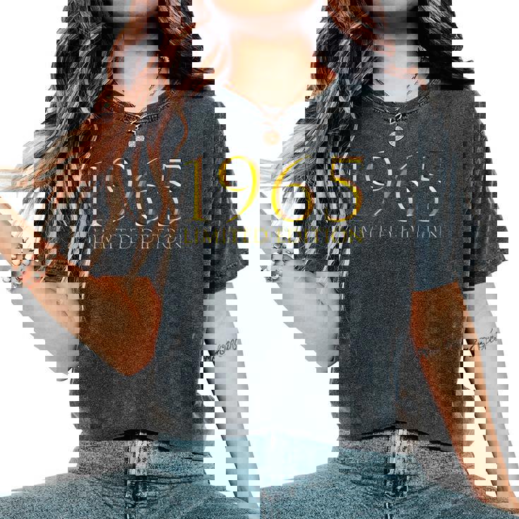 55° Compleanno Uomini Donne 55 Anni 1965 Decorazione Regalo Con Collo A T-shirt comoda oversize da donna