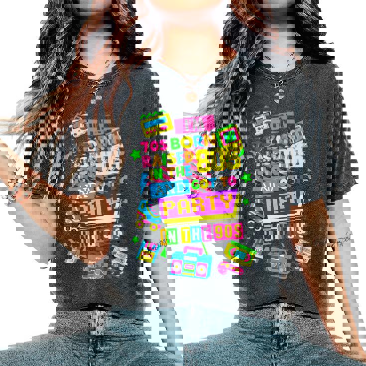 90S Rave Ideas For & Party Outfit 90S Festival Costume Women's Oversized Comfort T-Shirt