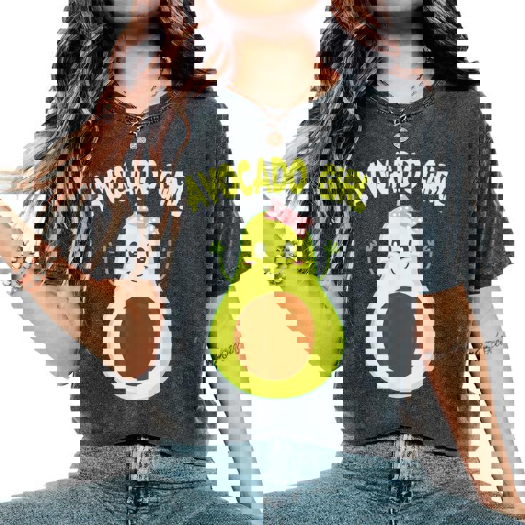 Avocado Ragazza Divertente Avocado Ragazza Guacamole Avocadoestito T-shirt comoda oversize da donna
