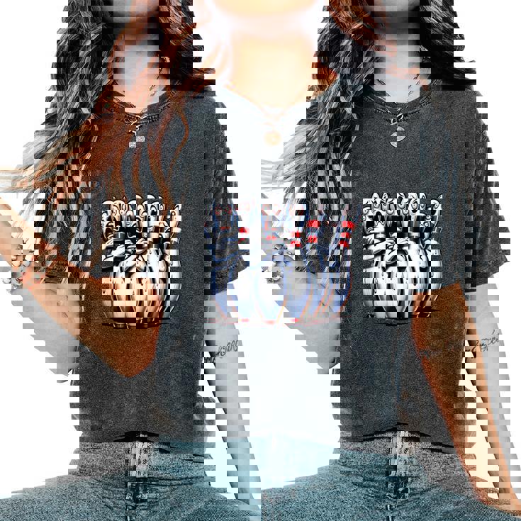 Birilli Da Bowling Spaventati T-shirt comoda oversize da donna