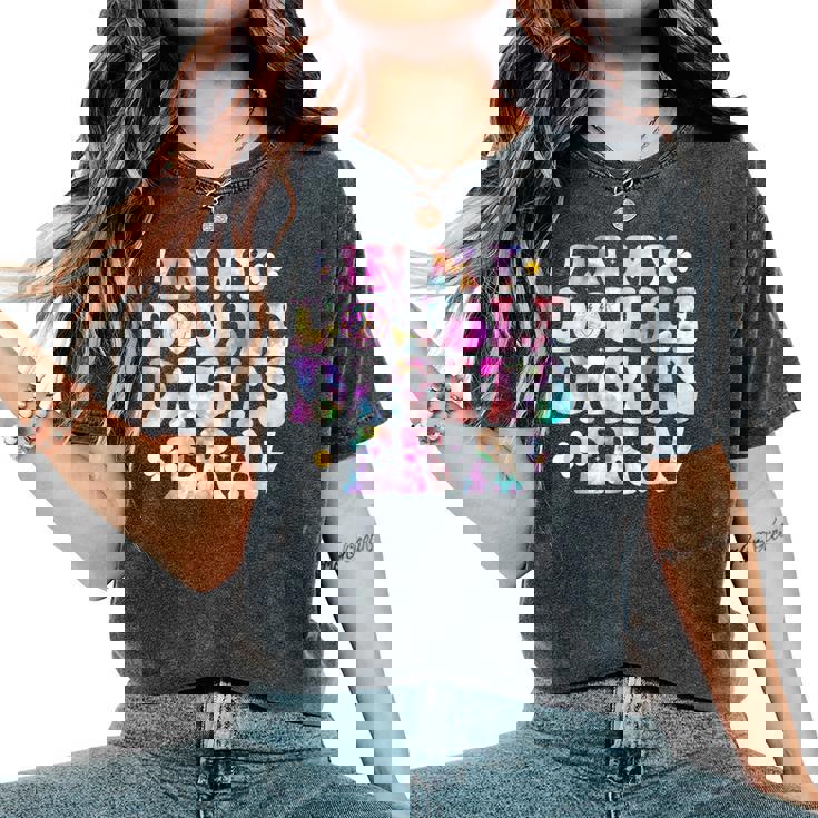 Birthday For Girls Tie Dye In My Double Digits Era Women's Oversized Comfort T-Shirt