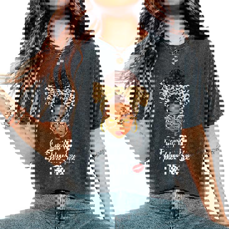 Chapter 60 Fabulous Since 1964 60Th Birthday Leopard Women's Oversized Comfort T-Shirt
