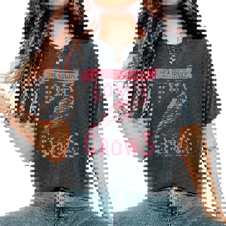 Corbeaux Corneilles intage T-shirt oversize confortable pour femme