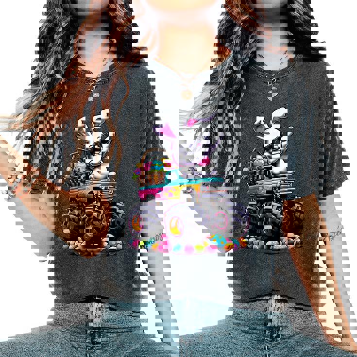 Dabbing Coniglio Giorno Di Pasqua Bunny Dab Dance Ragazzi Ragazze Bambini T-shirt comoda oversize da donna