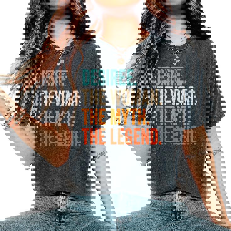 Desiree The Woman The Myth The Legend Nome Desiree T-shirt comoda oversize da donna