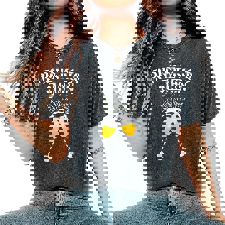 Divertente Prosecco Per Le Donne Prosecco Amante Bevitore Diino T-shirt comoda oversize da donna