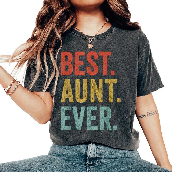 Idea De Regalo Para Tía Retrointage – Best Aunt Ever Camiseta extragrande cómoda para mujer
