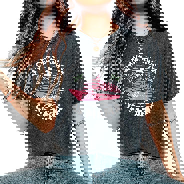 La Mia Prima Crociera Da Mamma 2024 Mamma Femminile T-shirt comoda oversize da donna